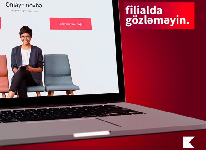 Kapital Bank fiziki şəxslər üçün də onlayn növbə xidmətini təqdim etdi