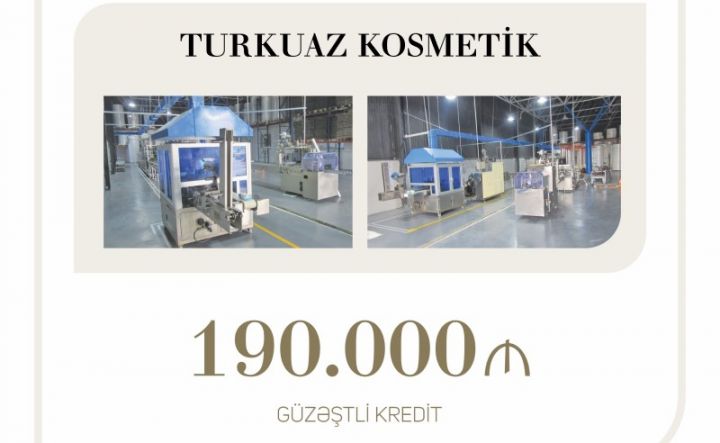 “Turkuaz Kosmetik” şirkətinə istehsal üçün güzəştli kredit ayrıldı