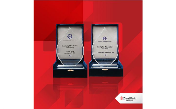 Ziraat Bank Azərbaycan həyata keçirdiyi layihələr üzrə mükafatlara layiq görüldü!