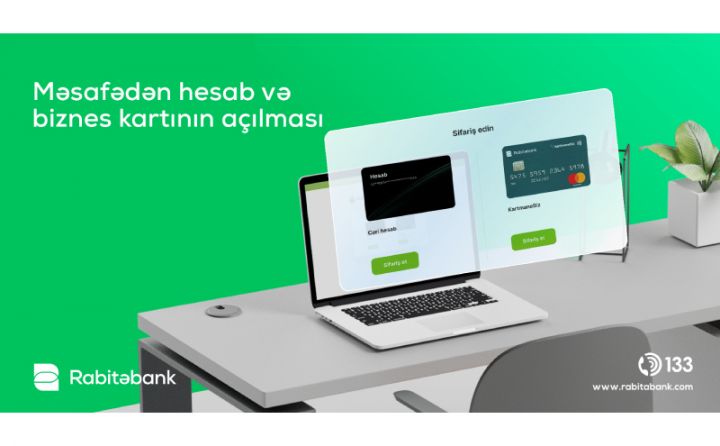 Artıq Rabitəbank müştəriləri banka getmədən hesab aça biləcəklər!